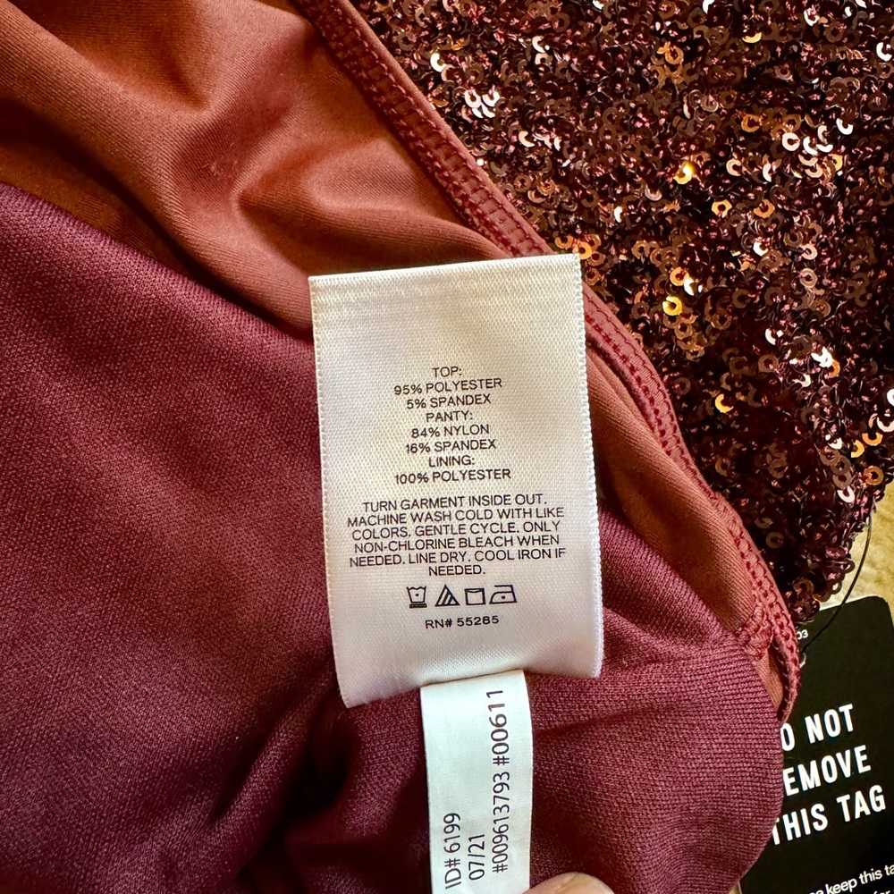 Express Sequin V Neck Bodysuit NWT - Picture 6 of 12